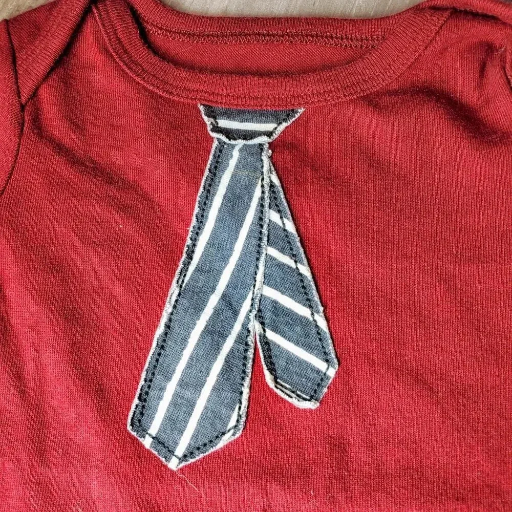 Baby Boy Size 3-6M Bodysuit Bundle | Burgundy and Blue | Circo & Carter's